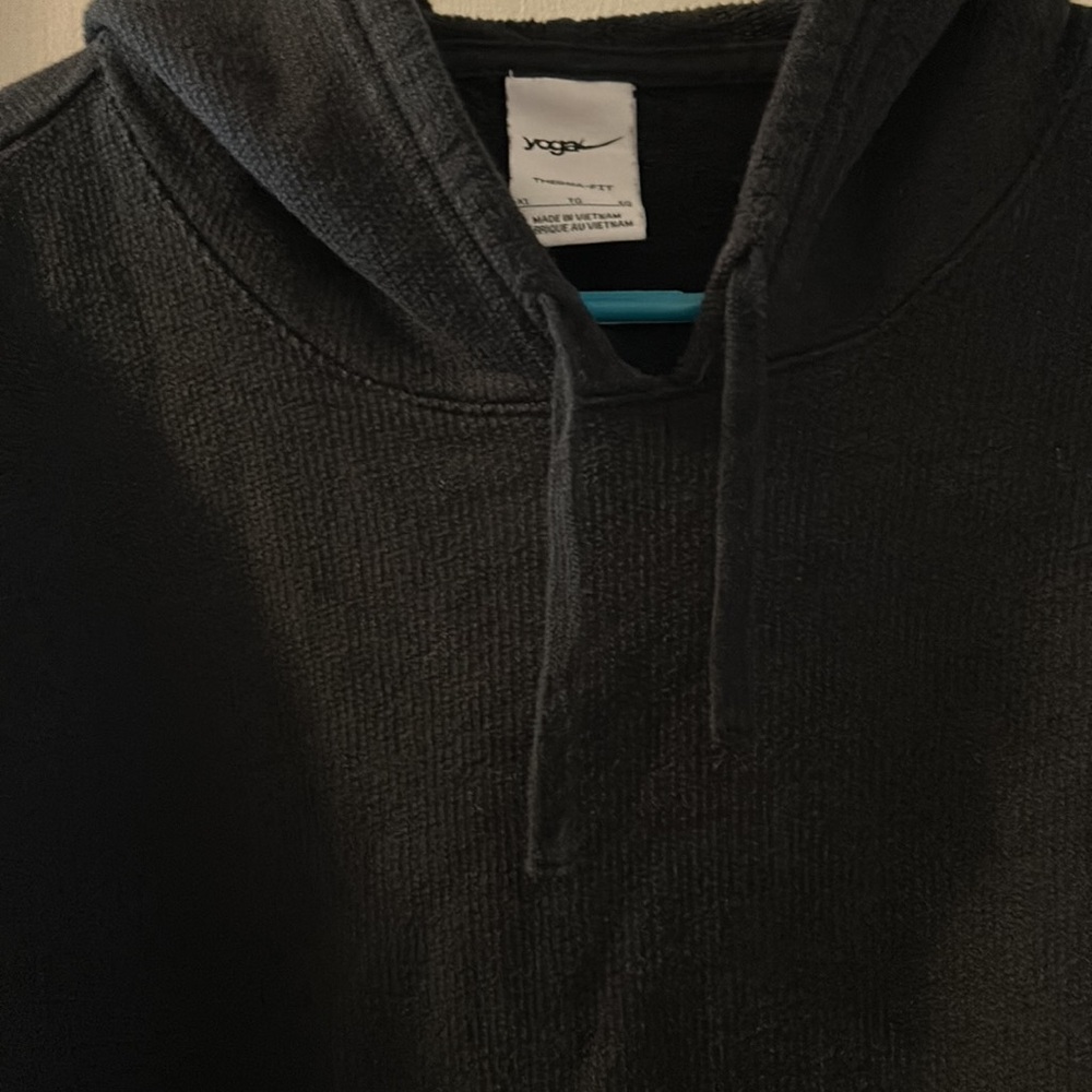 Nike Black Yoga Hood Sweater Sweatshirt - Picture 2 of 9